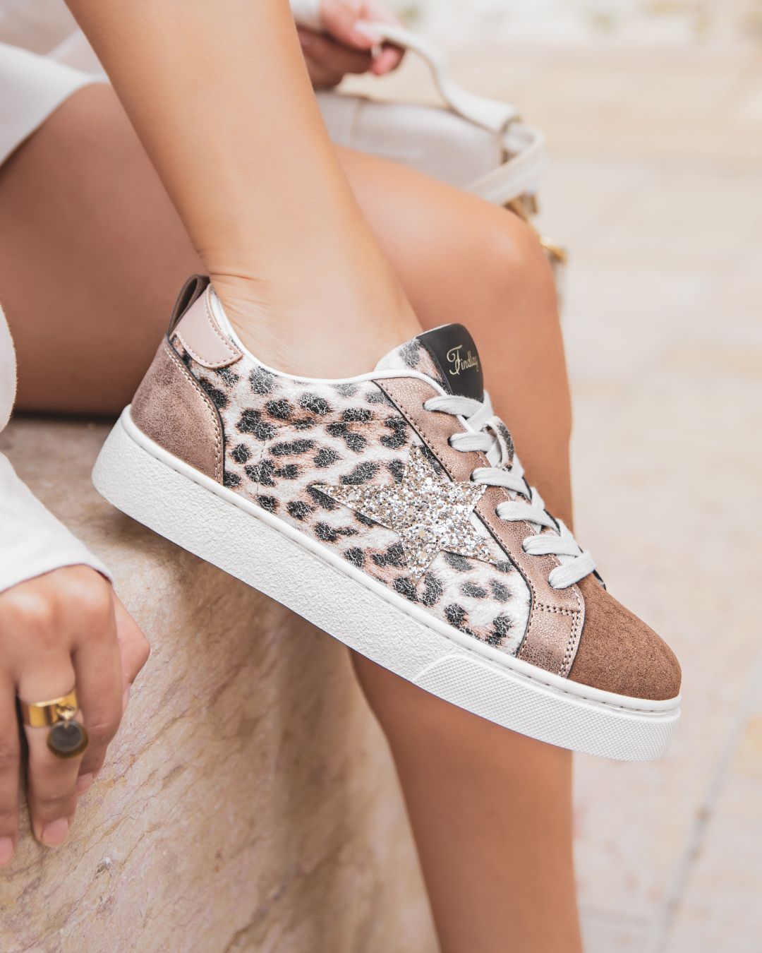 Basket etoile shops leopard