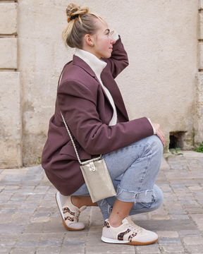 Basket femme léopard à lacets - Agathe - Casualmode.fr