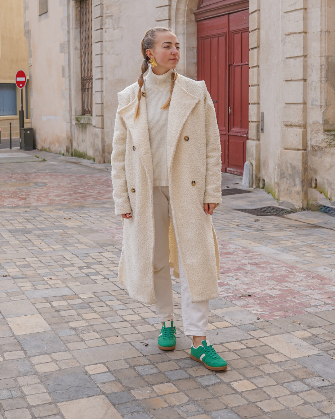 Basket femme verte à lacets - Joséphine