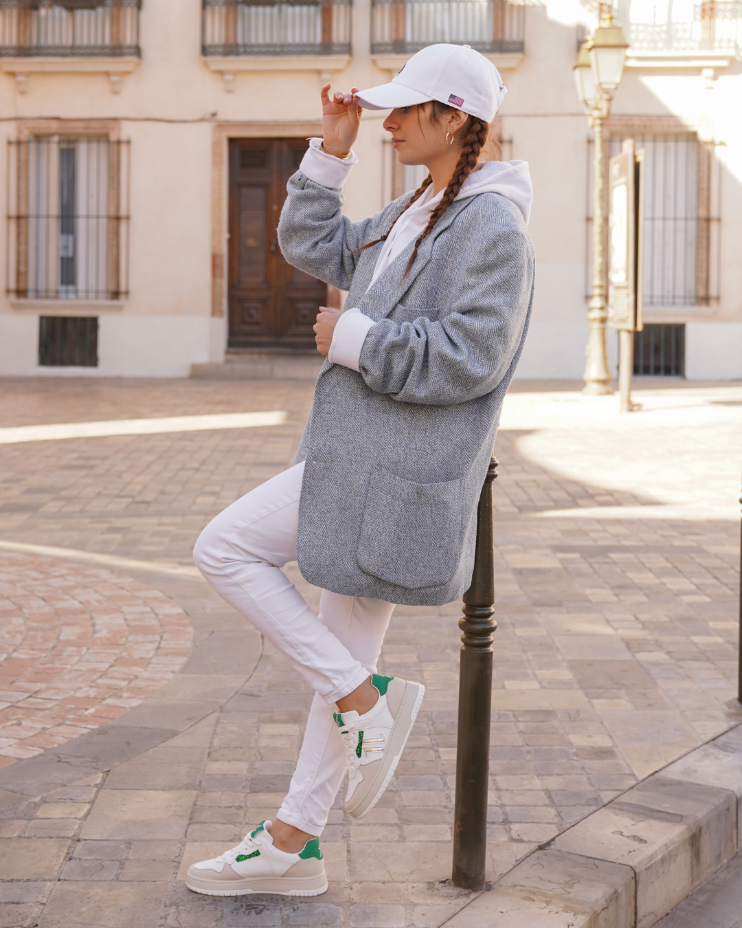 Basket femme verte à lacets - CL90 GREEN - Casualmode.fr