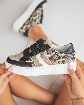 Basket femme serpent creepers - CL60 SNAKE - Casual Mode