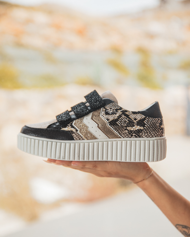 Basket femme serpent creepers - CL60 SNAKE - Casual Mode
