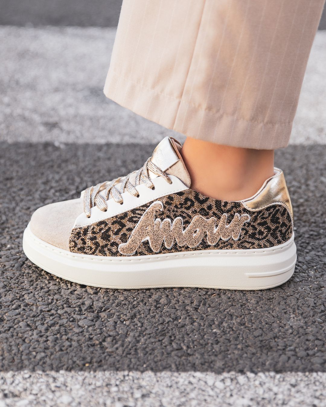 Baskets Leopard Femme Collection Tendance et Confort